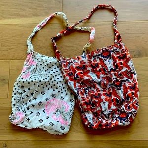 Free People Reusable Shopping tote Bags (set of 2)